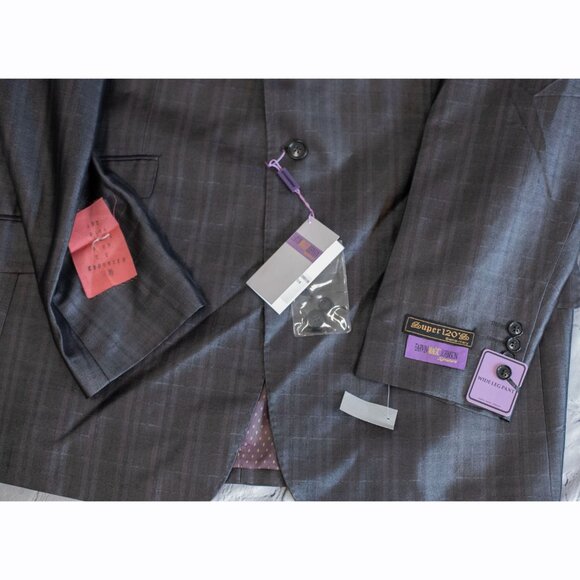 Earvin Magic Johnson Signature Mens Gray Blazer Suit Jacket Sport Coat Lined 48R - Picture 13 of 13